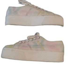 SUPERGA platform Sneakers Retro Tie Dye  ladies Size 9.5